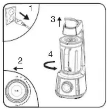 BEKO TBV8106BX - Retirar la cuchilla de picado - 2