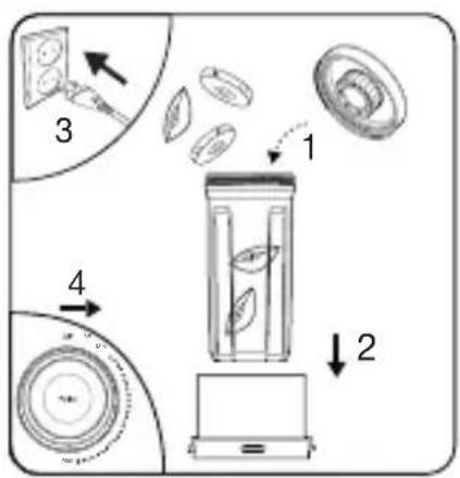 BEKO TBV8106BX - Programa de vacío con el recipiente - 1