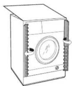 HOTPOINT BI WMHG 71483 EU N - Adjusting the appliance height. - 9