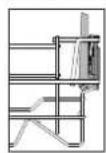 HOTPOINT HIC 3C41 CW - SUJECIONES PLEGABLES CON POSICIÓN AJUSTABLE - 1