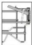 HOTPOINT HIC 3C41 CW - OPVOUWBARE KLEPPEN MET VERSTELBARE STAND - 2