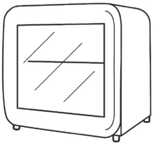 Exquisit RKB 05-14 A+G - Glastür-Getränkekühlschrank RKB 05-14 A+ G - 1