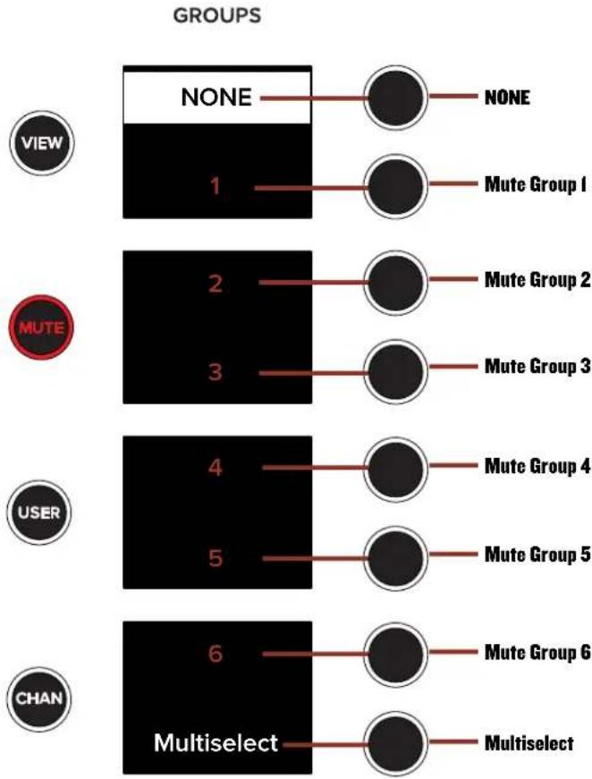 MACKIE DC-16 - MUTE Group Button - 1