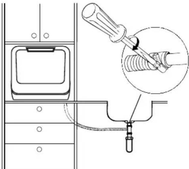 MEDION MD 37004 - Collegamento del tubo flessibile al sifone di un lavandino - 2