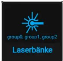 group0, group1, group2 Laserbänke