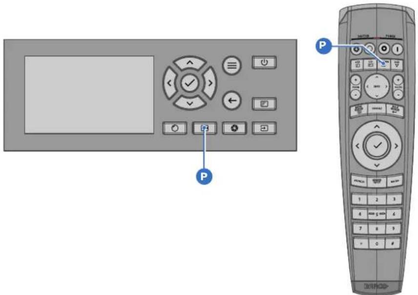 Barco F80-4K9 - Schnellauswahl der Testmuster - 1