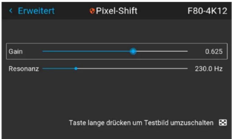 Barco F80-4K9 - So nehmen Sie die Feineinstellung des Stellantriebs vor - 4