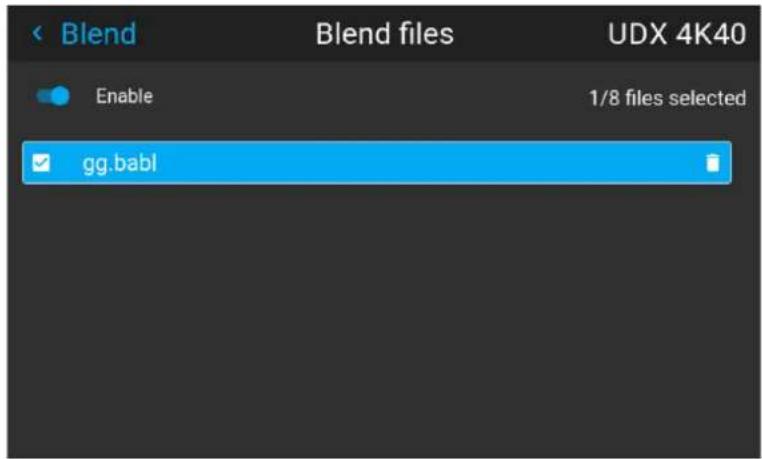 Blend Blend files UDX 4K40 Enable 1/8 files selected gg.babl
