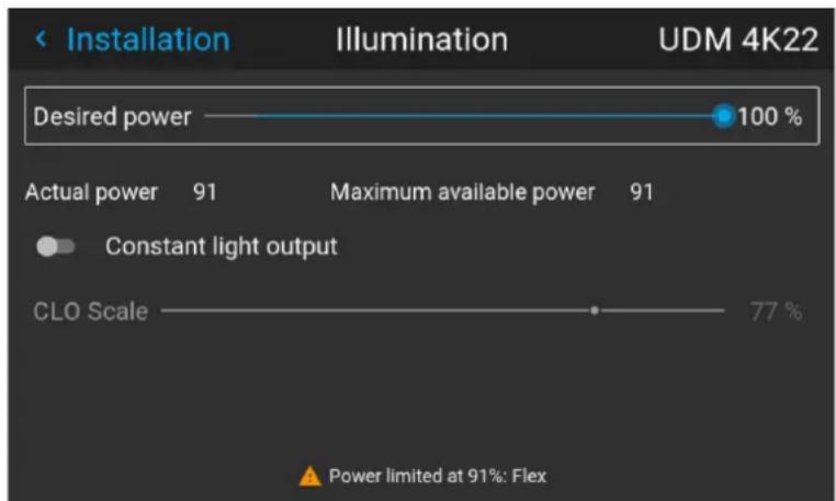 Barco DP4K-60L - How to reduce the power - 2
