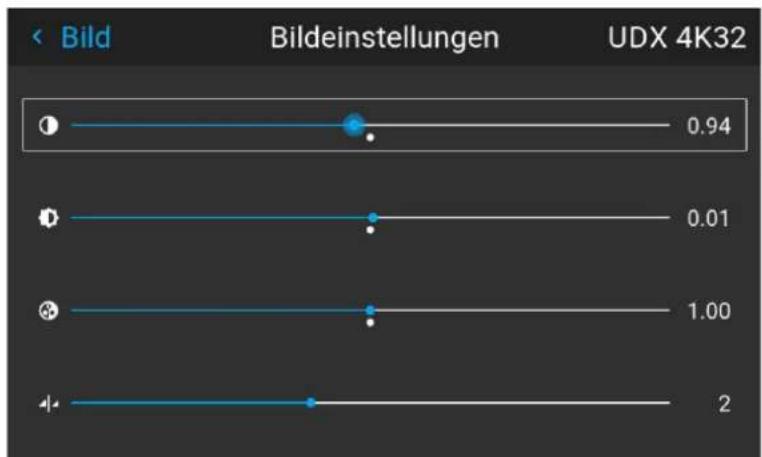 Barco F80-Q12 - So stellen Sie die Helligkeitsstufe ein - 2