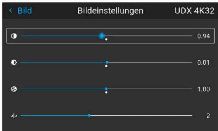 Barco F80-4K12 - So stellen Sie die Sättigungsstufe ein - 2