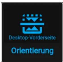 Desktop-Vorderseite Orientierung