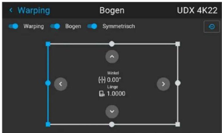 Warping Bogen UDX 4K22 Warping Bogen Symmetrisch Winkel (0.00° Länge 1.0000