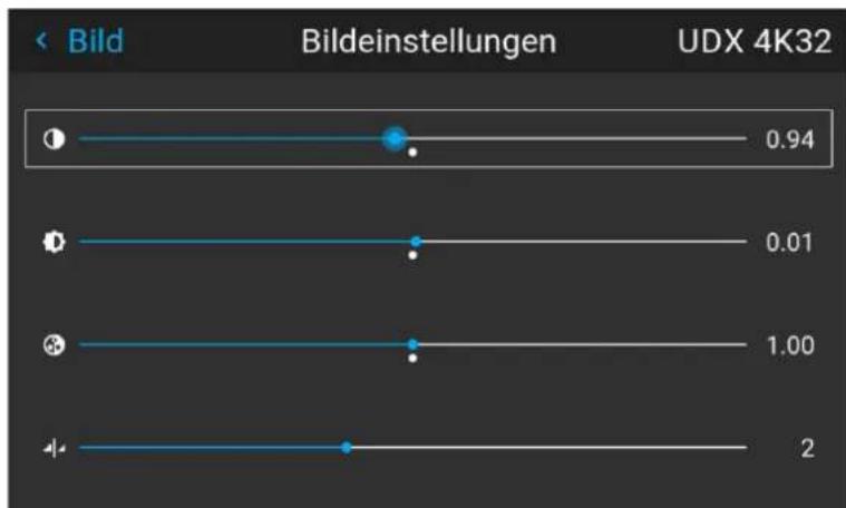 Barco F80-Q9 - So stellen Sie die Sättigungsstufe ein - 2