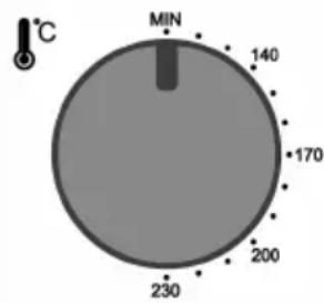 Rommelsbacher KM 3300 - c. Backofen-Temperatur wählen - 1