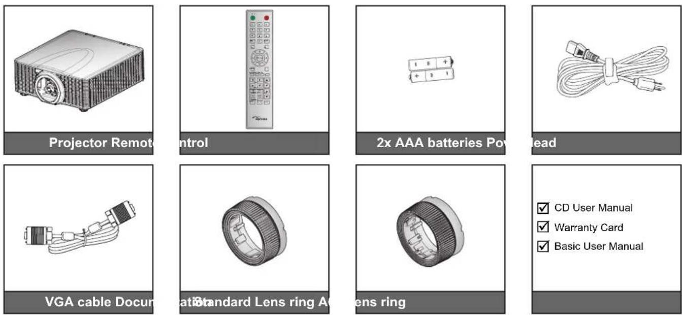 OPTOMA ZU860 - Package overview - 1