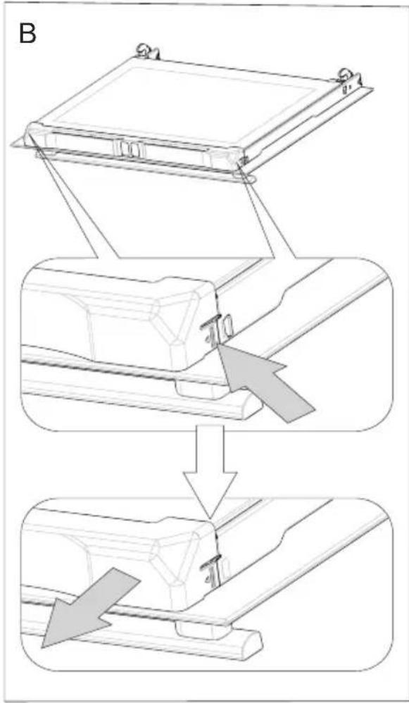 FAGOR 8H-185BB - Removing the inner panel - 1