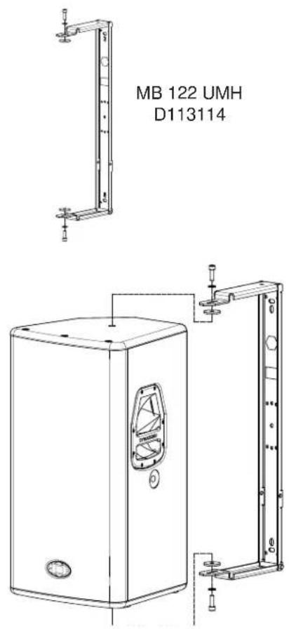 DYNACORD D 12W - Assembly instruction: - 1