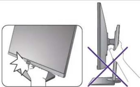 BENQ BL2480 - Einstellen der Höhe des Monitors - 2