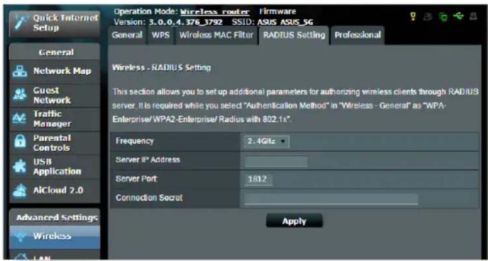 ASUS RT-AC58U V2 - RADIUS-Einstellungen - 1