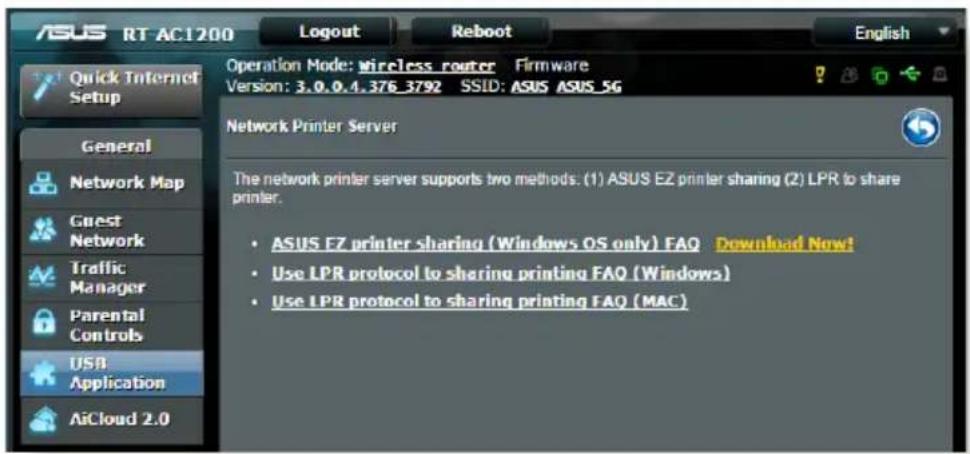 ASUS RT-AC58U V2 - So richten Sie die EZ-Druckerfreigabe ein: - 1