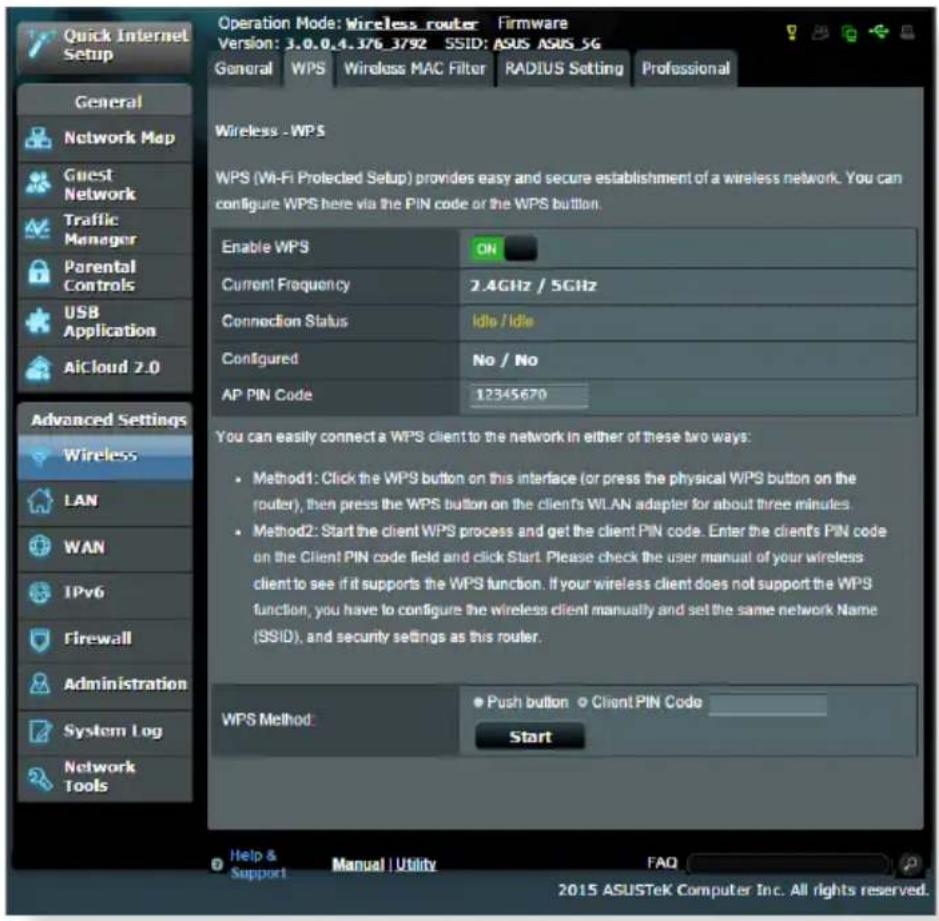 ASUS RT-AC58U V2 - WPS - 1
