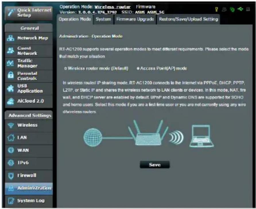 ASUS RT-AC58U V2 - Betriebsmodus - 1