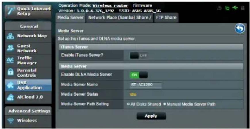 ASUS RT-AC58U V2 - Medienserver verwenden - 1
