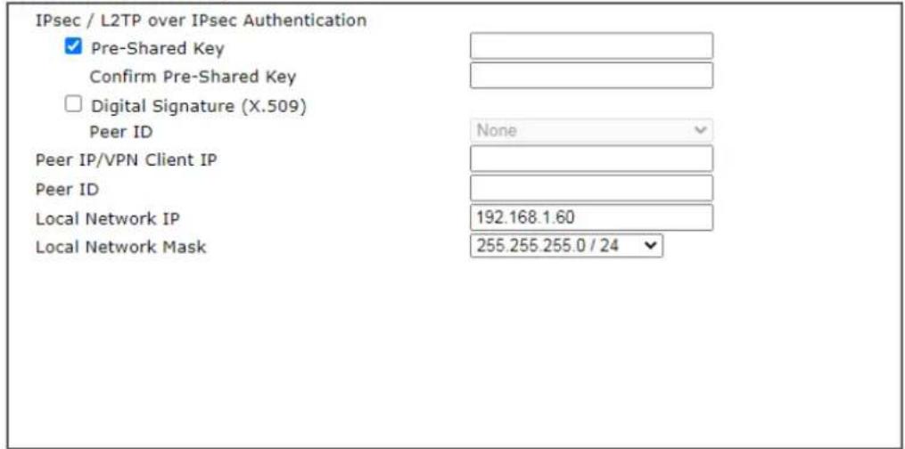 Draytek VigorLTE 200n - VPN Authentication Setting - 1