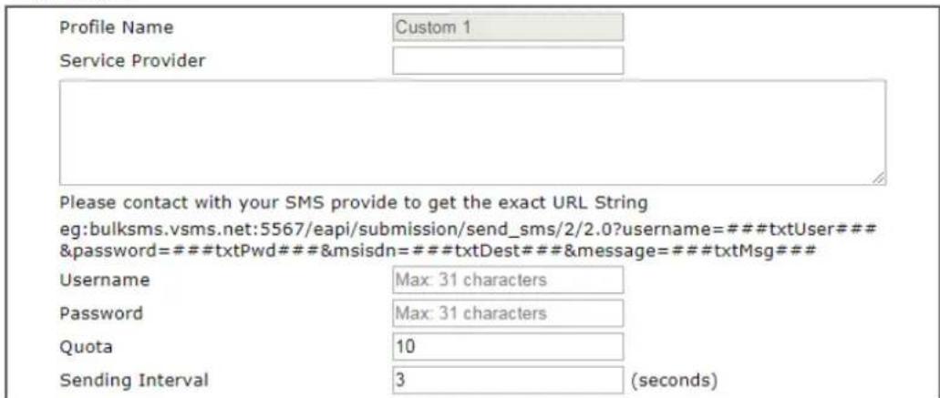 Draytek VigorLTE 200n - Customized SMS Service - 1