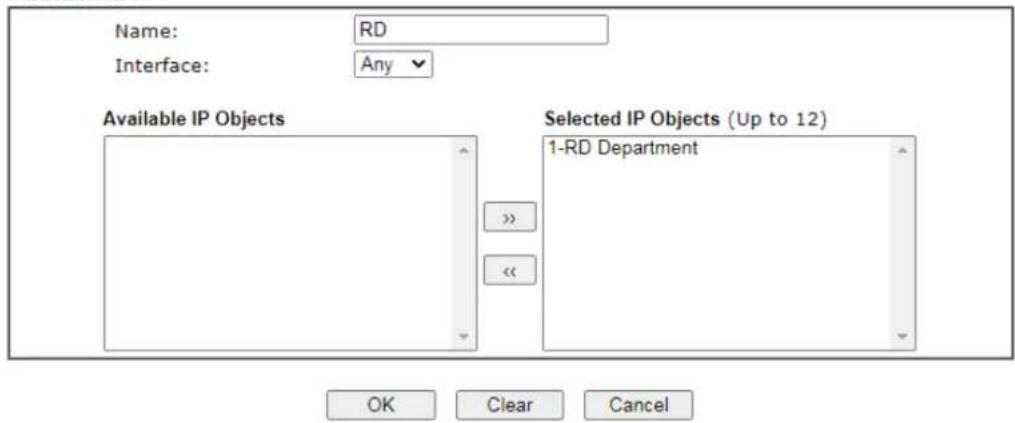 Draytek VigorLTE 200n - VII-1-2 IP Group - 1