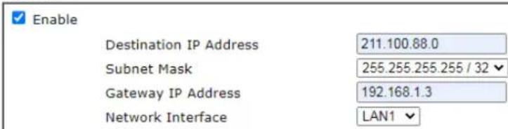 Draytek VigorLTE 200n - Add Static Routes to Private and Public Networks - 5
