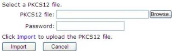 Draytek VigorLTE 200n - Upload PKCS12 Certificate - 1
