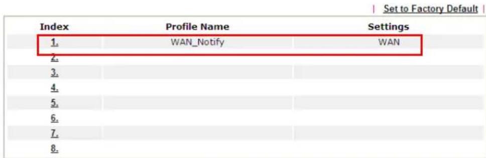 Draytek VigorLTE 200n - A-1 How to Send a Notification to Specified Phone Number via SMS Service in WAN Disconnection - 5