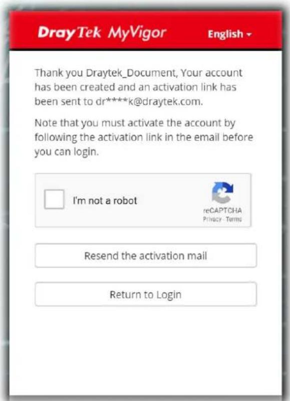 Draytek VigorLTE 200n - Create an Account via Vigor Router - 9