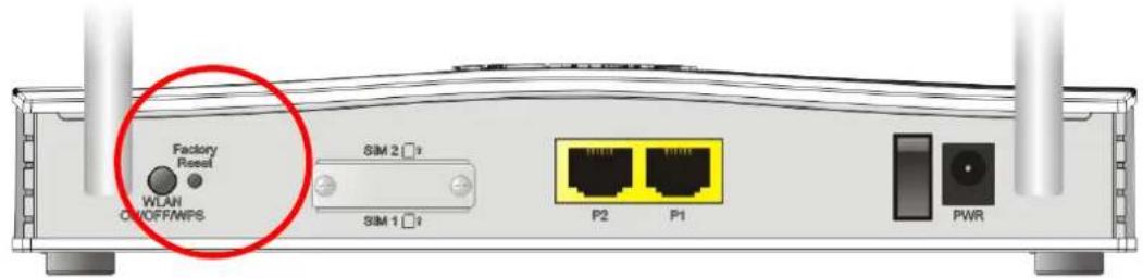 Draytek VigorLTE 200n - Hardware Reset - 1