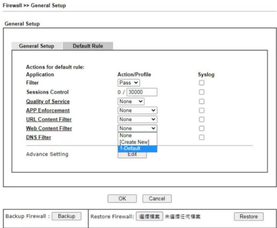 Draytek VigorLTE 200n - Via Web Content Filter - 4