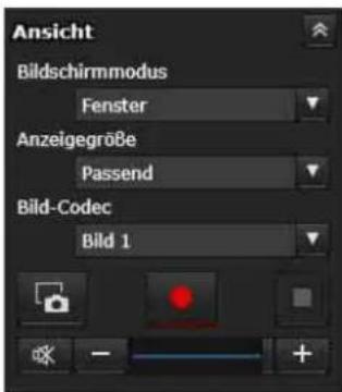 Ansicht Bildschirmmodus Fenster Anzeigegröße Passend Bild-Codec Bild 1