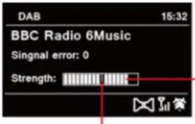DAB 15:32 BBC Radio 6Music Singnal error: 0 Strength: