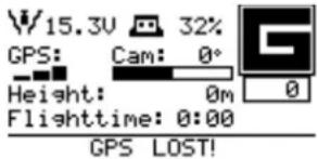 INTEL Falcon 8+ - GPS Warning - 1