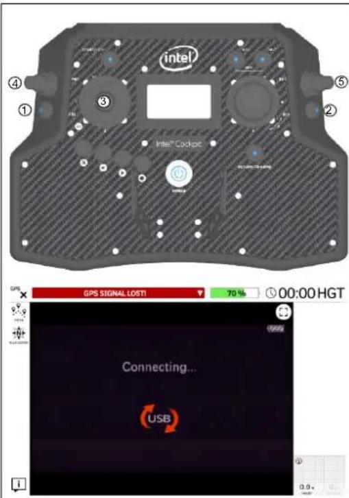 intel Intel® Codice GPS SIGNAL LOSTI 70 % 00:00 HGT Connecting... USB