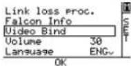 INTEL Falcon 8+ - Status Display Menu Structure - 27