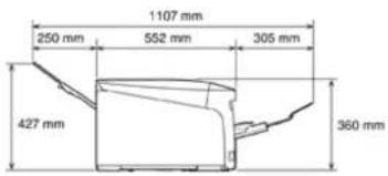 1107 mm 250 mm 552 mm 305 mm 427 mm 360 mm