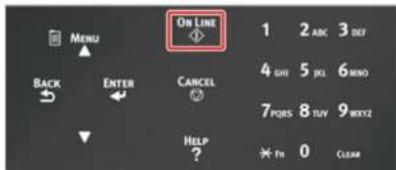 ON LINE MENU BACK ENTER CANCEL HELP ? 1 2 ABC 3 DEF 4 GH 5 JL 6 MINO 7 PQRS 8 TUV 9 BOXZ ★ Fn 0 CLEAR