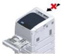 OKI C834dnw - Verwendung des Kippschutzes - 5