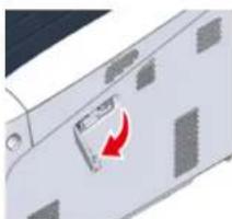 OKI C834dnw - Installieren des Drahtlos-LAN-Moduls (nur C824, FS8434) - 2
