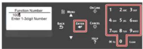Function Number 100# Enter 1-3digit Number MENU ON Line 1 2 ABC 3 DAY 4 OR 5 JL 6 MID 7 PORT 8 TAY 9 NEXT BACK ENTER CANCEL HELP ? OK OK CLEAR
