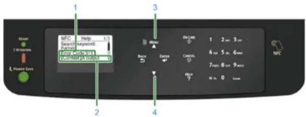 NFC Help Record keyword Pancor Record Keypoint Record Keypoint On line 1 2=3 sec 4 min 5 min 6 sec 7 min 8 min 9 sec NFC Back Enter Cancel Help? Min 0 Power Sort