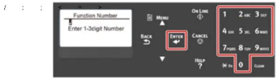 Function Number Enter 1-3digit Number MENU ON LINE 1 2 ABC 3 DEF 4 OR 5 BL 6 MND 7 PQBS 8 TUV 9 MVXY ENTER CANCEL HELP ? FXI 0 CLAM