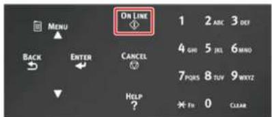 ON LINE MENU BACK ENTER CANCEL HELP ? * 1 2 ABC 3 DEF 4 GH 5 JXL 6 MINO 7 PQRS 8 TUV 9 MRZL ? FX 0 CLEAR